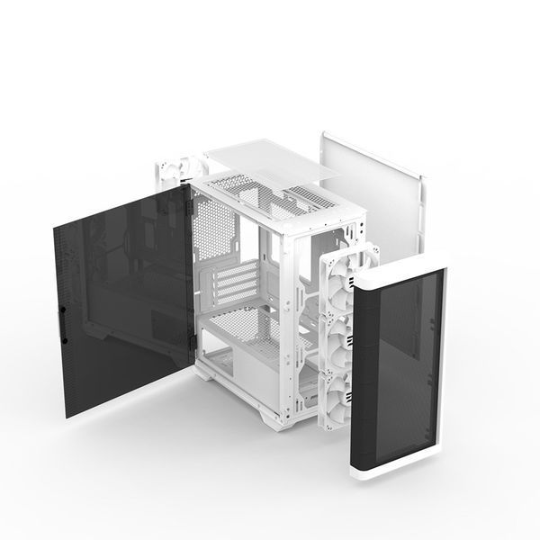Корпус Zalman M4 без БП, 2xUSB3.0, 1xUSB2.0, 4x120мм ARGB, VGA 320мм, LCS ready, TG Side Window, mATX, белый RC_M4WHITE фото
