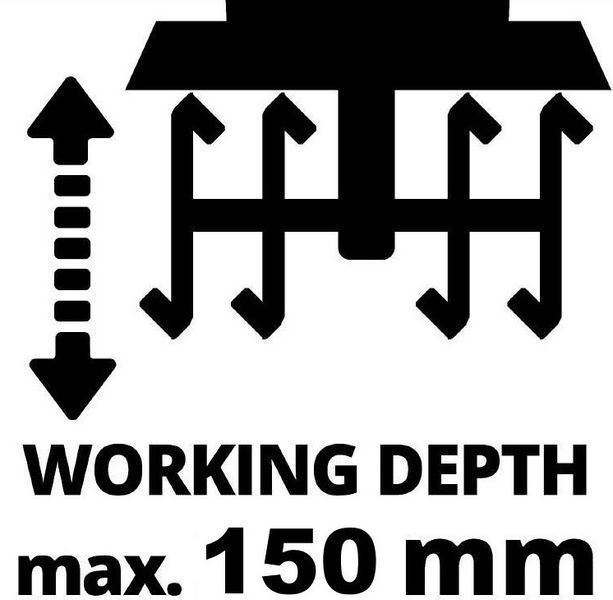 Einhell Культиватор акумулятор GE-CR 18/20 Li E - Solo, 18В, PXC, шир. 20 см, глиб. 200 мм RC_3431210 фото