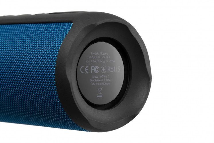 Акустическая система 2E SoundXTube Plus TWS, MP3, Wireless, Waterproof Blue RC_2E-BSSXTPWBL фото