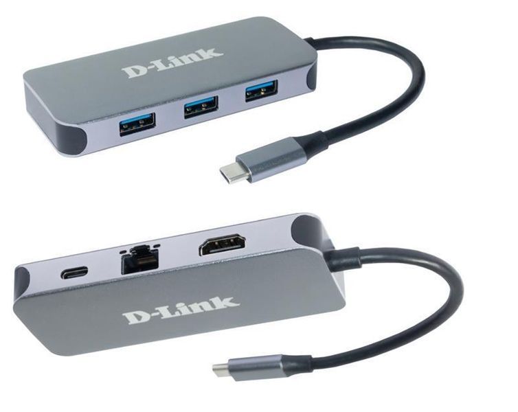 USB-концентратор D-Link DUB-2335 3xUSB3.0, 1xUSB-C/PD, 1xHDMI 1.4b, 1xGE, USB-C RC_DUB-2335 фото