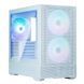 Корпус P30 AIR без БП, 1xUSB3.0, 1xUSBType-C, 3x140мм ARGB, VGA 392мм, LCS ready, TG Side Panel, mATX, Zalman RC_P30AIRWHITE фото 1
