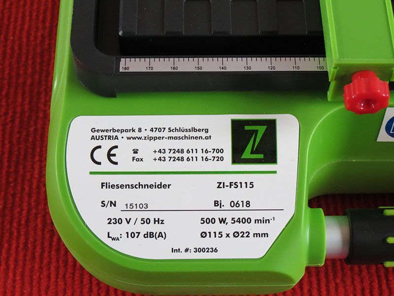 Плиткорезный станок Zipper ZI-FS115 KM_ZI-FS115 фото