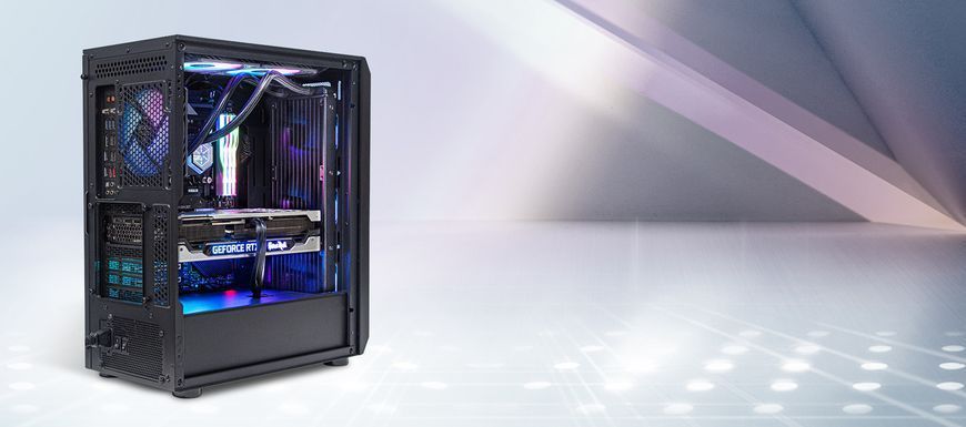 Корпус FARA FA511Z-BG, без БП, 2xUSB3.0, 3x120mm ARGB fan, TG Side Panel, ARGB light strip, ATX, SilverStone RC_SST-FA511Z-BG фото