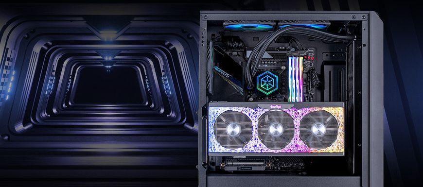 Корпус FARA FA511Z-BG, без БП, 2xUSB3.0, 3x120mm ARGB fan, TG Side Panel, ARGB light strip, ATX, SilverStone RC_SST-FA511Z-BG фото