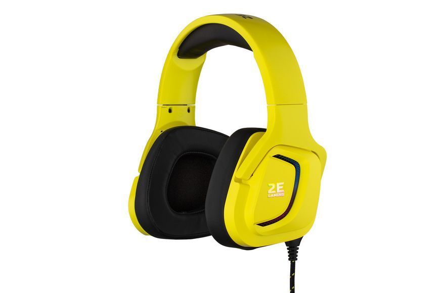 Гарнитура игровая HG340, 7.1, USB-A, RGB, 2м, жёлтый 2E Basic RC_2E-HG340YW-7.1 фото