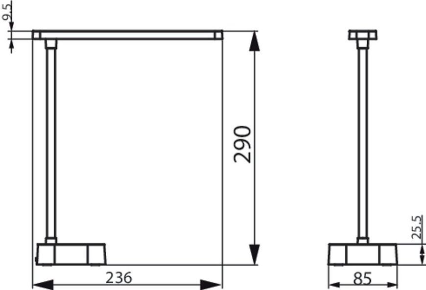 Лампа настільна LED Reading Desk lamp Tilpa, біла Philips RC_929003241507 фото