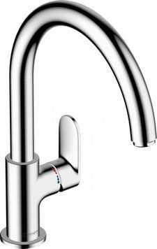 Змішувач для кухні Hansgrohe Vernis Blend M35, довж.виливу - 221мм, поворотний, 1важіль, KM260, хром RC_71870000 фото