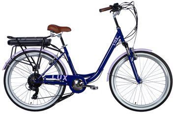 Велосипед с электроприводом 26" ST Dorozhnik eLUX Vbr FR рама-17" 36В 12.5А*ч 500Вт сиреневый YS 7102 60% matt VT_ELB-D-26-227 фото