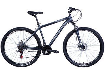 Велосипед сталь 29 Discovery RIDER AM DD рама-19" графітовий (матовий) 2024 VT_OPS-DIS-29-176 фото
