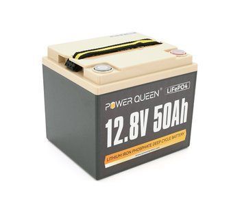 Аккумуляторная батарея LiFePO4 Power Queen 12.8V 50Ah 640Wh, BMS 50A, 198*166*170мм U_38921 фото