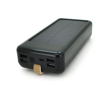 Повербанк 60000 mAh Solar KKD-6W Input: 5V/2 1A Output: 5V /2 1A Black U_28606 фото
