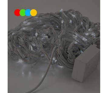 Гірлянда 480LED (Водоспад) Red/Green/Blue/Yellow, 8 режимів, 3*2метри, біла ізоляція U_05719 фото