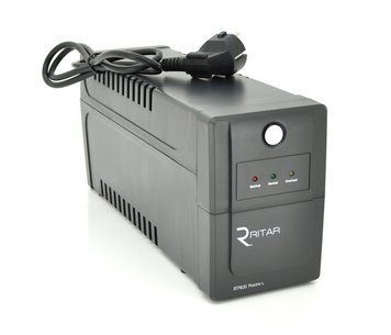 ИБП Ritar RTP600 (360W) Proxima-L, LED, AVR, 2st, 2xSCHUKO socket, 1x12V7Ah, plastik Case ( 340 х 140 х 205 ) U_05843 фото