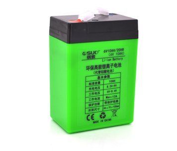 Акумуляторна батарея літієва QSuo 6V 10Ah з елементами Li-ion 18650 (70X46X100) U_18296 фото