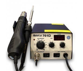Паяльная станция BAKKU BK-761D цифровая индикация, фен, паяльник (275*223*123) 2,46 кг U_11264 фото