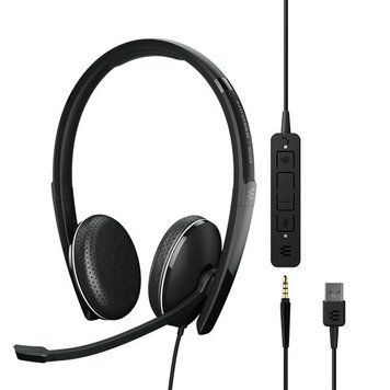 Гарнитура компьютерная стерео On-Ear ADAPT 165T USB II, 3.5мм/USB, однонаправленный, сертификат Sennheiser RC_1000902 фото