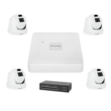 Комплект видеонаблюдения на 4 камеры&nbsp;GV-IP-K-W70/04 3MP LP_22861 фото