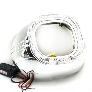 Маски 2,8 дюйм APOLO square (квадратна) DRL LED CREE 5500 k KL_1302 фото