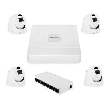 Комплект відеоспостереження на 4 камери GV-IP-K-W96/4 3MP LP_30515 фото