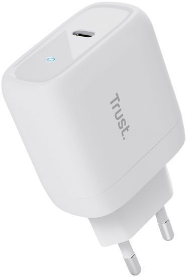 Зарядний пристрій мережевий Maxo 45Вт, USB-C PD, білий RC_25138_TRUST фото