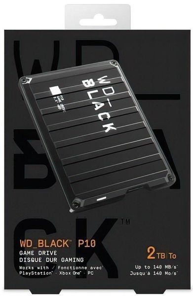 Портативний жорсткий диск WD 2TB USB 3.1 WD BLACK P10 Game Drive RC_WDBA2W0020BBK-WES1 фото