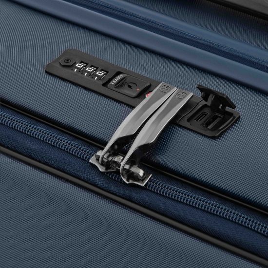 Валіза Wenger Skyon Hardside Carry-On, мала, з відсіком для н/б 16", полікарбонат, TSA, 4 колеса, розширення, USB, синій RC_653565 фото