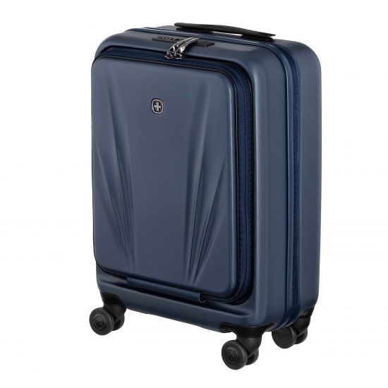 Валіза Wenger Skyon Hardside Carry-On, мала, з відсіком для н/б 16", полікарбонат, TSA, 4 колеса, розширення, USB, синій RC_653565 фото
