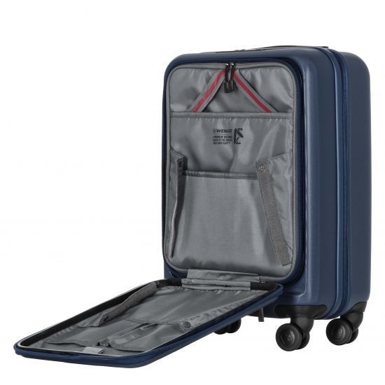 Валіза Wenger Skyon Hardside Carry-On, мала, з відсіком для н/б 16", полікарбонат, TSA, 4 колеса, розширення, USB, синій RC_653565 фото