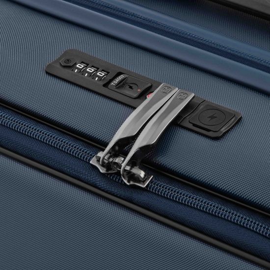 Валіза Wenger Skyon Hardside Carry-On, мала, з відсіком для н/б 16", полікарбонат, TSA, 4 колеса, розширення, USB, синій RC_653565 фото
