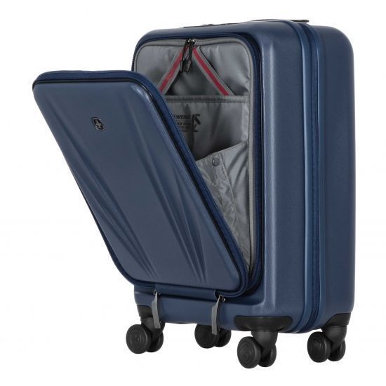 Валіза Wenger Skyon Hardside Carry-On, мала, з відсіком для н/б 16", полікарбонат, TSA, 4 колеса, розширення, USB, синій RC_653565 фото