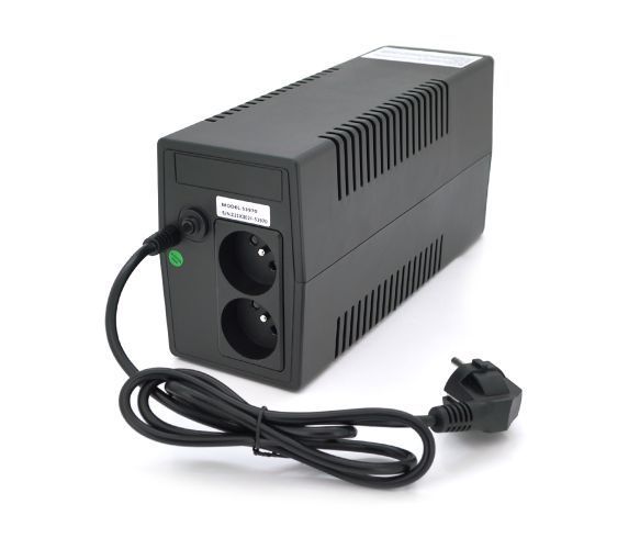 ДБЖ Qoltec QLT650 (360W) LED, AVR, 2st, 2xSCHUKO socket, 1x12V7Ah, plastik Case, Q4 U_29590 фото