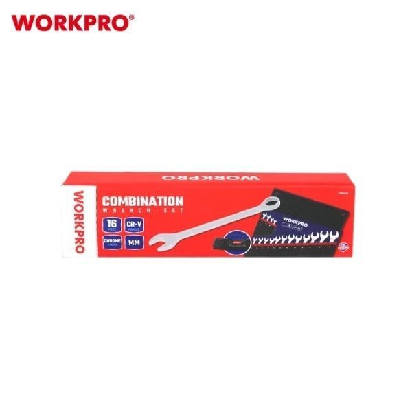 Набір ключів комбінованих WORKPRO (16 шт.) 6-32 мм CR-V PRO PLUS WP202503 DC_408888 фото