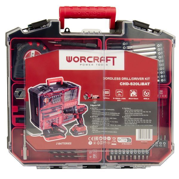 Акумуляторний безщітковий шуруповерт WORCRAFT CHD-S20LiBAT (без акумулятора та зарядного пристрою) WM_13206 фото