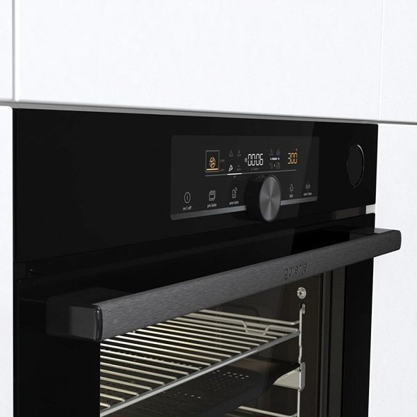 Духова шафа Gorenje електрична, 77л, A+, пара, дисплей, чорний RC_BSA6747A04BG фото