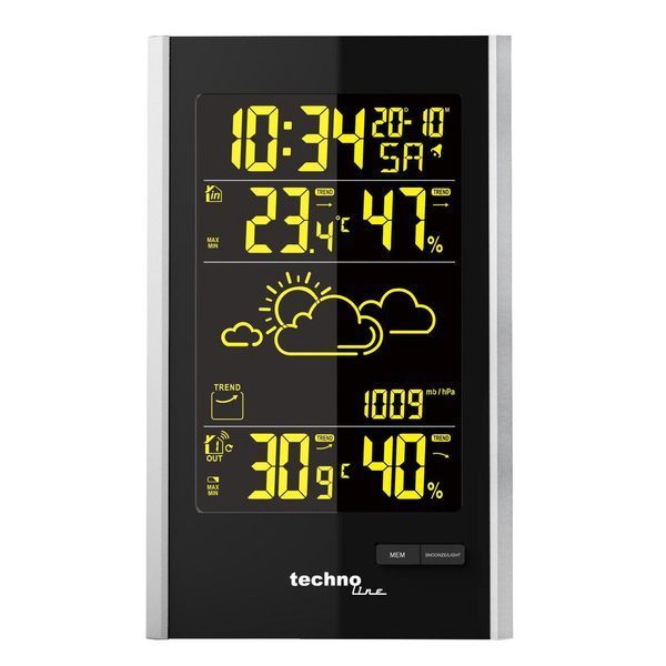 Метеостанція Technoline WS9060 Black/Silver (WS9060) (без акумулятора та зарядного пристрою) DS_DAS301786 фото