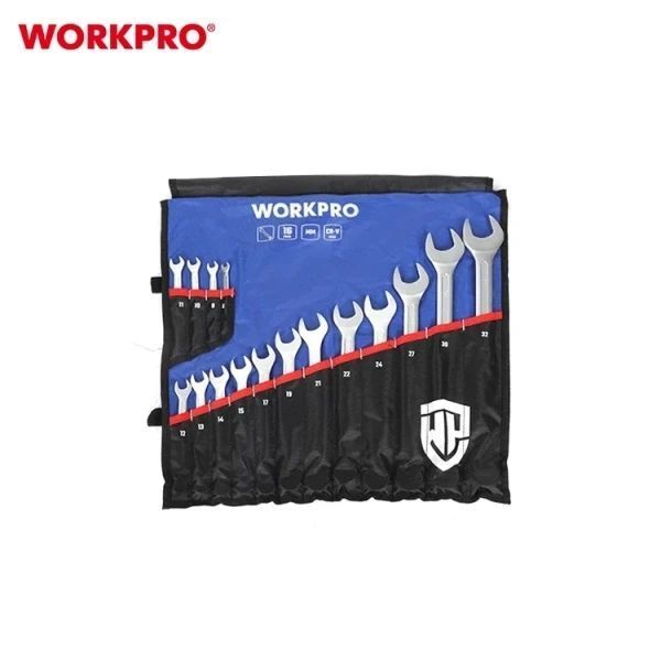 Набір ключів комбінованих WORKPRO (16 шт.) 6-32 мм CR-V PRO PLUS WP202503 DC_408888 фото
