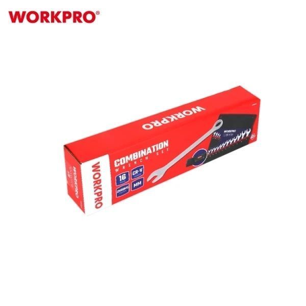 Набір ключів комбінованих WORKPRO (16 шт.) 6-32 мм CR-V PRO PLUS WP202503 DC_408888 фото