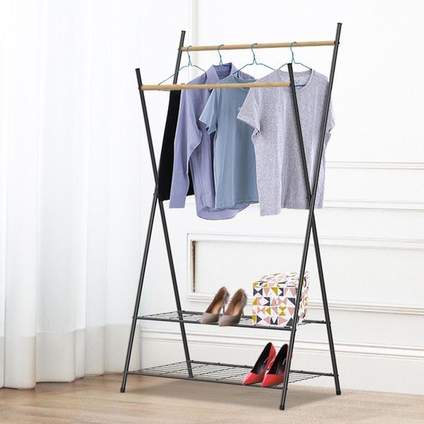 Стійка для одягу Casa Si Garment Rack Bamboo Black (CS92309W04) DS_DAS302433 фото