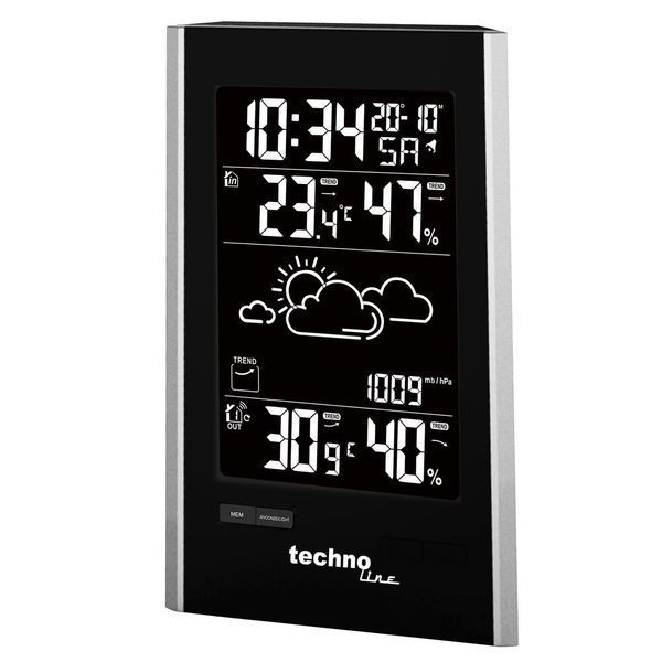 Метеостанція Technoline WS9060 Black/Silver (WS9060) (без акумулятора та зарядного пристрою) DS_DAS301786 фото