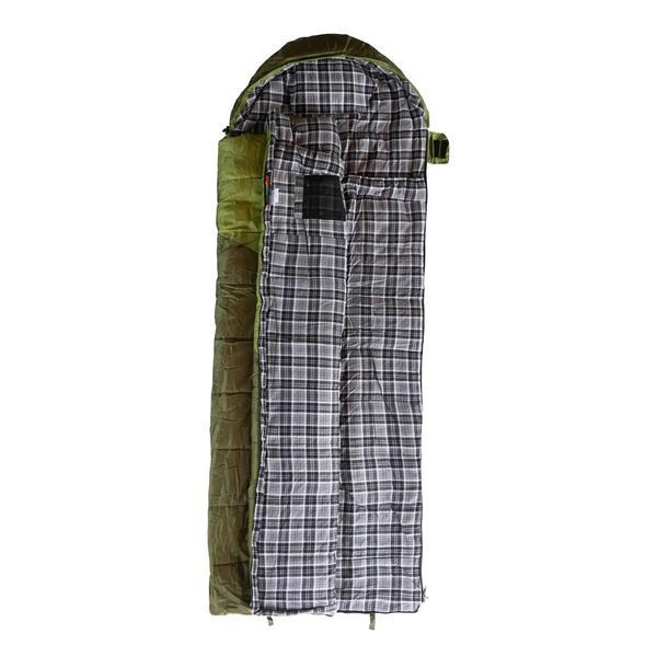 Спальний мішок Tramp Kingwood Regular ковдра ліва dark-olive/grey 220/80 UTRS-053R TM_UTRS-053R-L фото