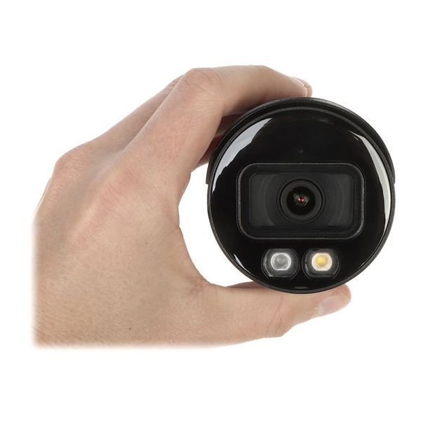 Видеокамера Dahua DH-IPC-HFW2249S-S-IL-BE, 2 Мп, цилиндрическая Smart Dual Light, со звуком, чёрная U_45448 фото