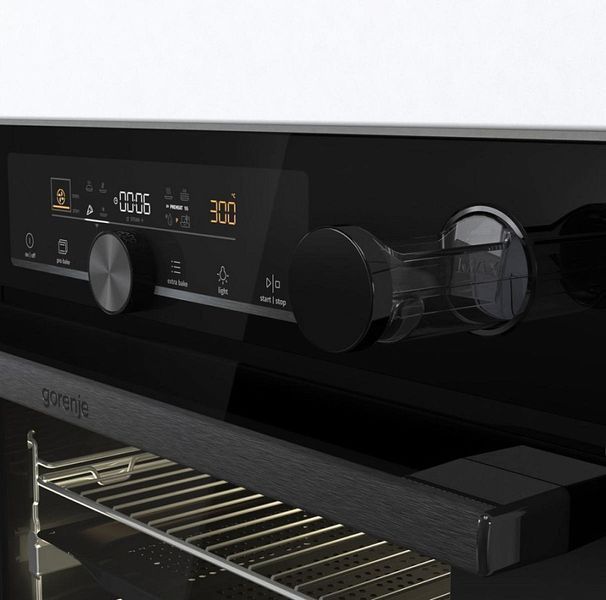 Духова шафа Gorenje електрична, 77л, A+, пара, дисплей, чорний RC_BSA6747A04BG фото