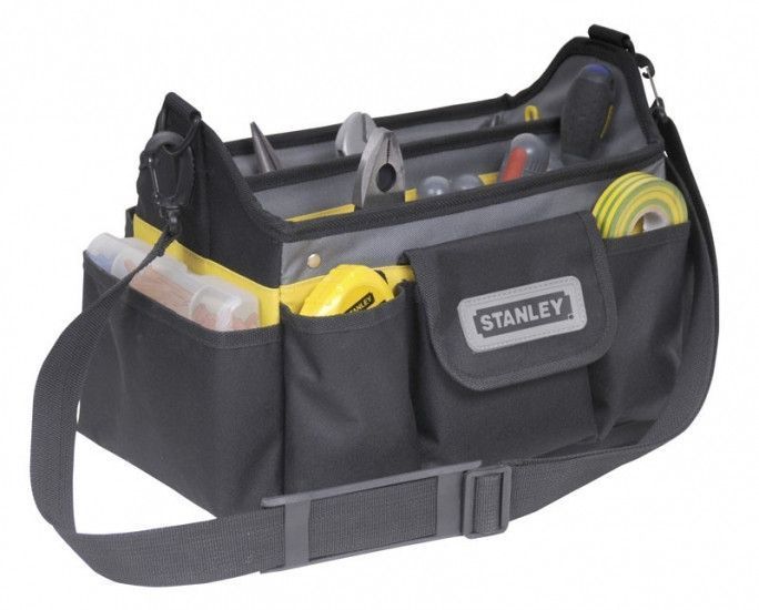 Сумка для инструмента Stanley, до 20кг, открытая конструкция, наружные карманы, водоотталкивающее дно, RC_STST1-70718 фото