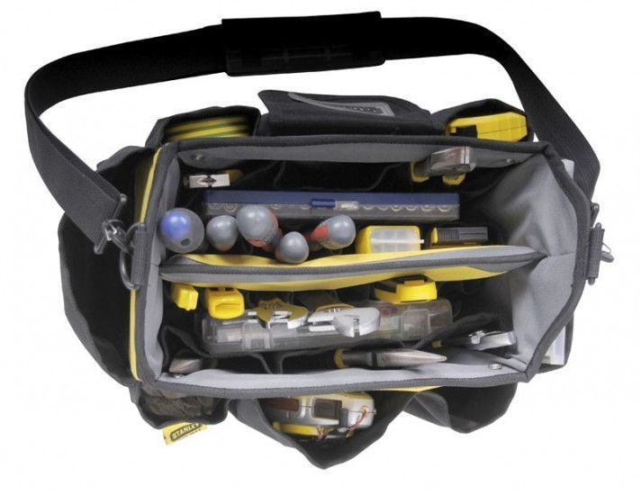 Сумка для инструмента Stanley, до 20кг, открытая конструкция, наружные карманы, водоотталкивающее дно, RC_STST1-70718 фото