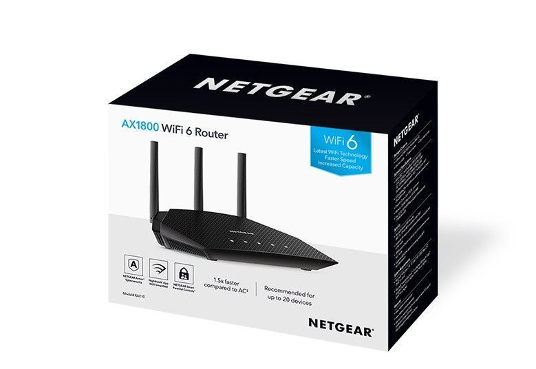 Маршрутизатор RAX10 AX1800 WiFi 6 NETGEAR RC_RAX10-100EUS фото