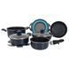Набір посуду Gimex Cookware Set induction 9 предметів Blue (6977225) DS_DAS302022 фото 1