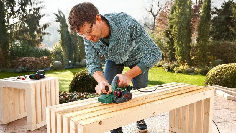 Bosch Рубанок PHO 2000 380Вт 80мм строгание до 2мм 2.58кг RC_0.603.2A4.100 фото