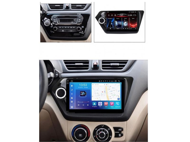 Штатна автомагнітола FORS.auto FS 4 PRO для Kia K2/Rio (4+64Gb, 9") 2012-2015 FA_FS-4143 фото