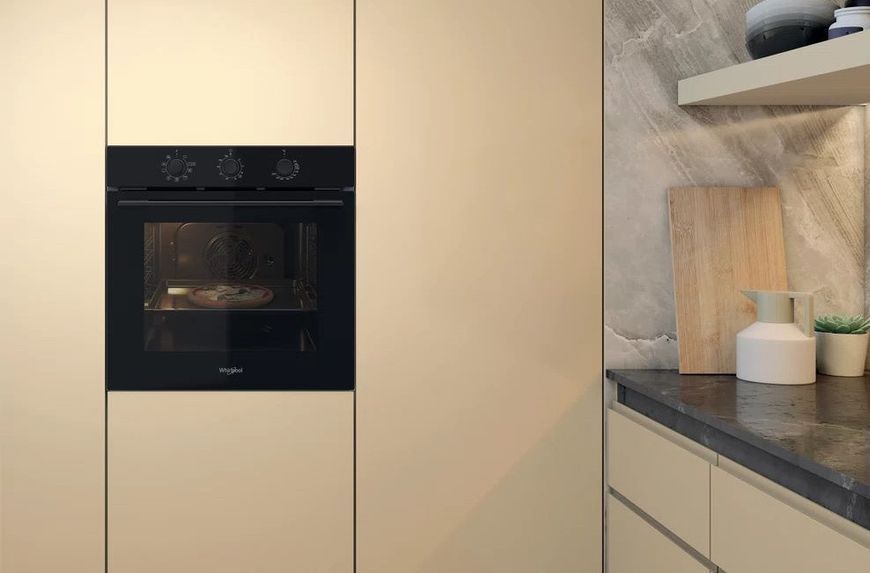 Духова шафа Whirlpool електрична, 71л, A, конвекція, чорна RC_OMK38HU0B фото