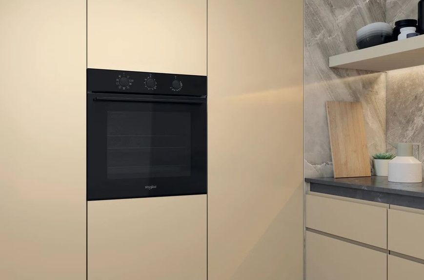Духова шафа Whirlpool електрична, 71л, A, конвекція, чорна RC_OMK38HU0B фото